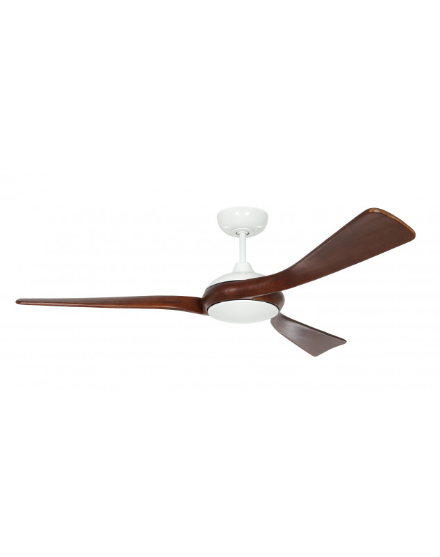 Ventilador de techo CasaFan Eco Interior motor blanco con aspas de nogal