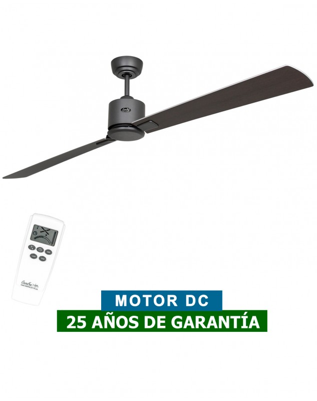 Ventilador de techo CasaFan 952425 ECO NEO III 180cm motor gris basalto / aspas reversibles wengué o gris plata