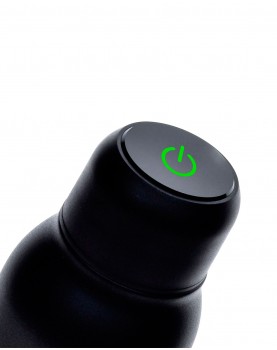 símbolo de carga del tapón de Botella de agua con purificación UV Noaton negra