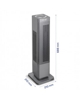 medidas y dimensiones del ventilador y calefactor Clean Air Optima CA-904G