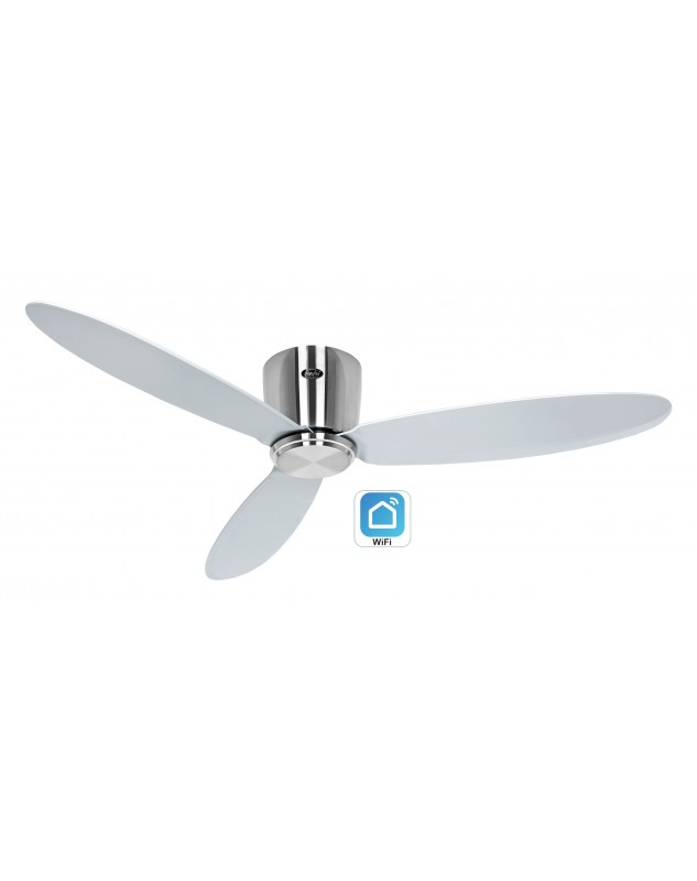 Ventilador de techo CasaFan 313280W ECO PLANO II 132cm plata Wi-Fi