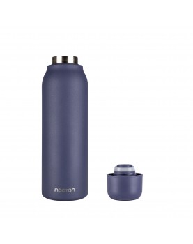 Botella de agua con purificación UV-C NOATON NATURAQ Violeta con tapón fuera
