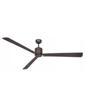 ventilador con 3 aspas color nogal