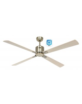 ventilador con 4 aspas color arce