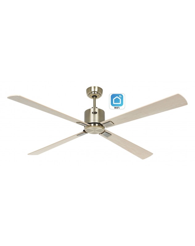 ventilador con 4 aspas color arce