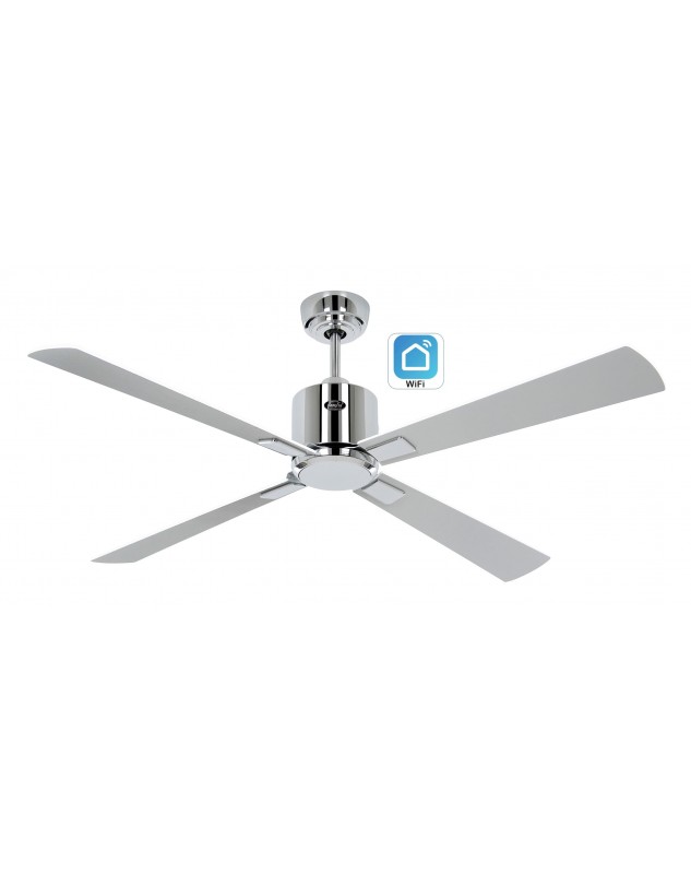 ventilador de techo con 4 aspas grises