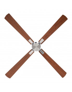 ventilador con 4 aspas color cereza