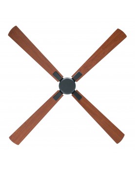 ventilador con 4 aspas color cereza