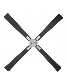 ventilador con 4 aspas color wengué