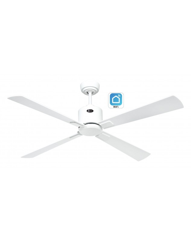 ventilador de techo con 4 aspas blancas