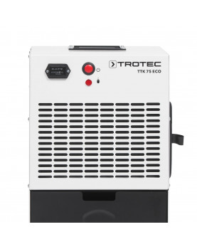 Deshumidificador móvil profesional Trotec TTK 75 ECO panel de acionamiento