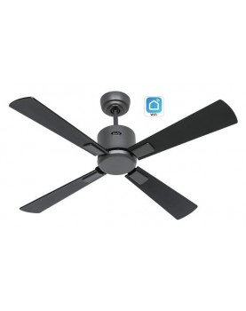 ventilador de techo con wifi y 4 aspas negro