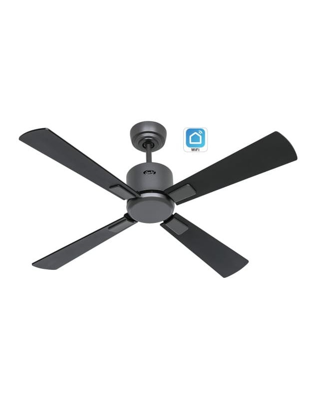 ventilador de techo con wifi y 4 aspas negro