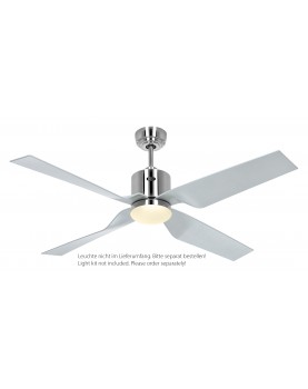 Motor Cromo cepillado/Aspas Plata con luz