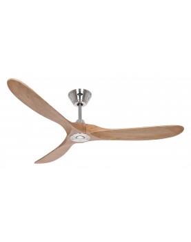 Ventilador de techo CasaFan 315234 ECO GENUINO 152cm cromo cepillado/roble medio