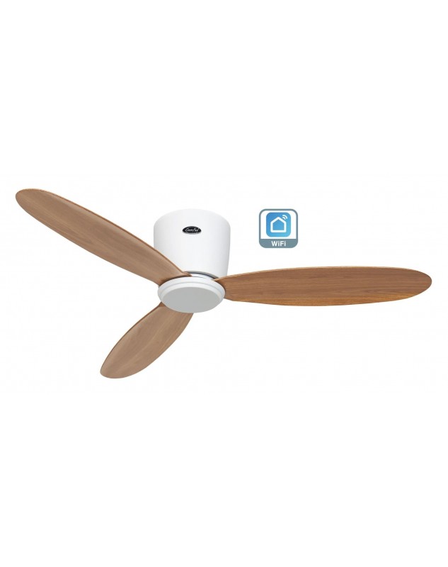 Ventilador de techo CasaFan 311304W ECO PLANO II 112cm roble natural Wi-Fi