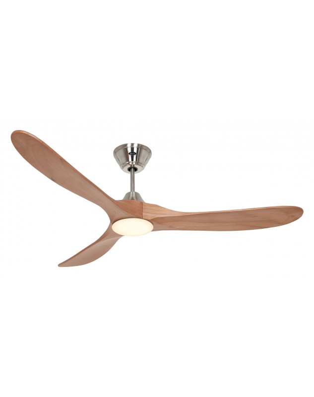 Ventilador de techo CasaFan 315264 ECO GENUINO-L con luz 152cm aspas roble medio motor cromo cepillado