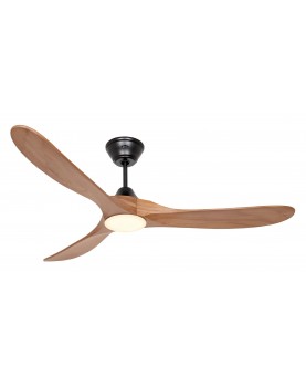 Ventilador de techo CasaFan 315269 ECO GENUINO-L con luz 152cm aspas roble medio motor negro