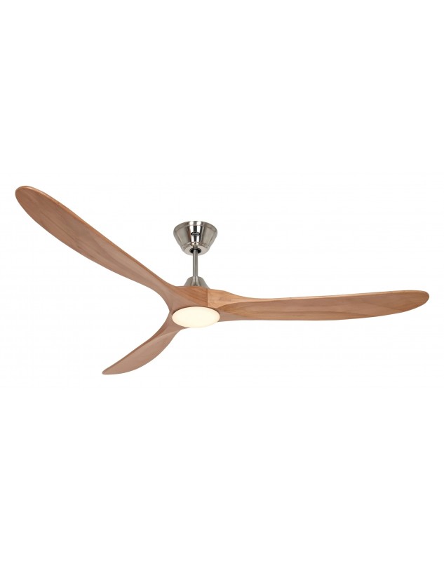 Ventilador de techo CasaFan 318060 ECO GENUINO-L con luz 152cm aspas roble medio motor cromo cepillado