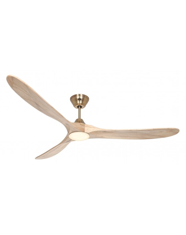 Ventilador de techo CasaFan 318069 ECO GENUINO-L con luz 180cm aspas madera natural motor latón cepillado Ventilador de techo CasaFan 318069 ECO GENUINO-L con luz 180cm aspas madera natural motor latón cepillado