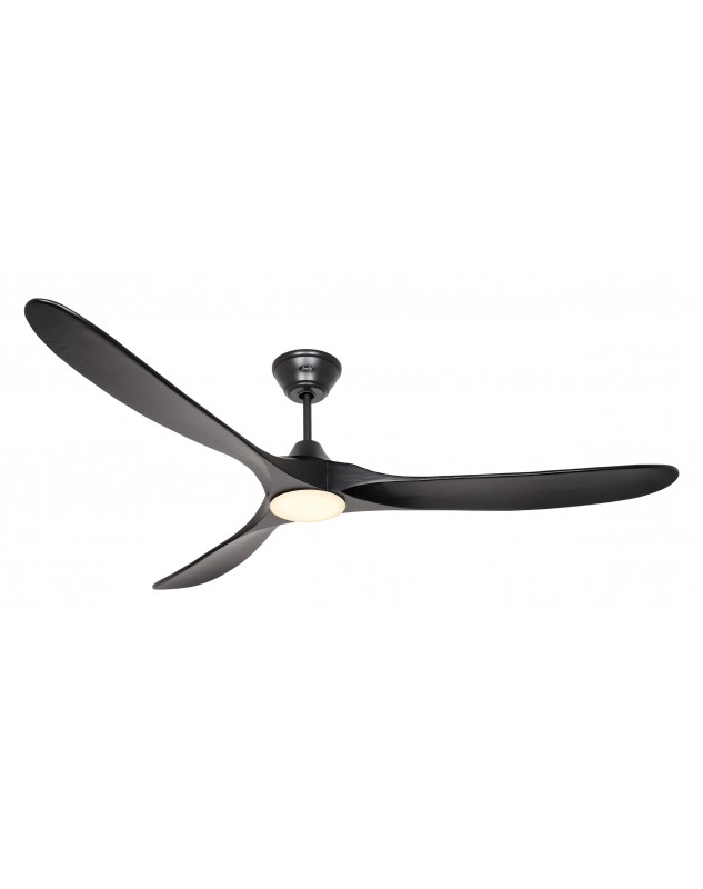 Ventilador de techo CasaFan 318071 ECO GENUINO-L con luz 180cm aspas negro motor negro Ventilador de techo CasaFan 318071 ECO GENUINO-L con luz 180cm aspas negro motor negro