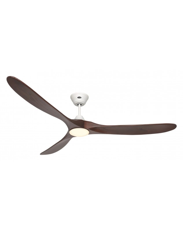 Ventilador de techo CasaFan 318078 ECO GENUINO-L con luz 180cm aspas nogal motor blanco