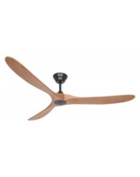 Ventilador de techo CasaFan 318028 ECO GENUINO 180cm motor negro mate/aspas roble medio