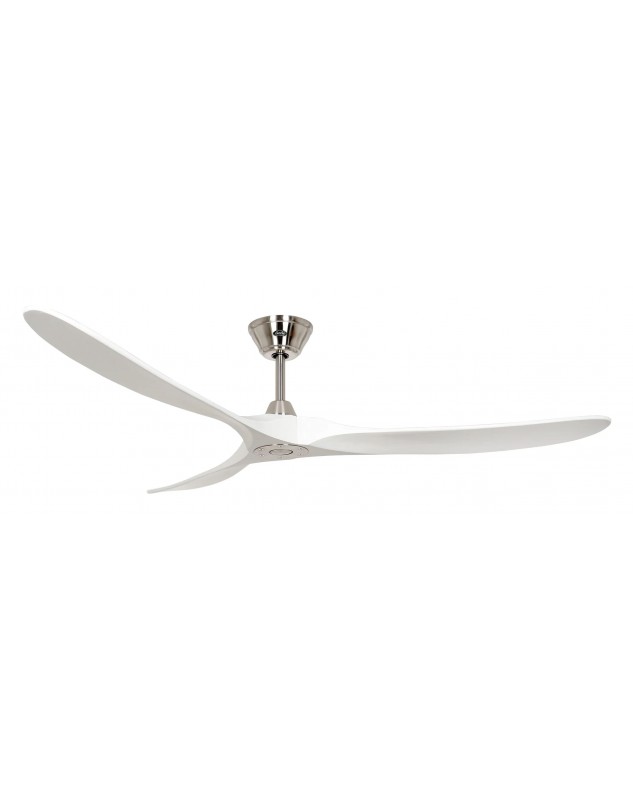 Ventilador de techo CasaFan 318024 ECO GENUINO 180cm motor cromo cepillado/aspas blanco
