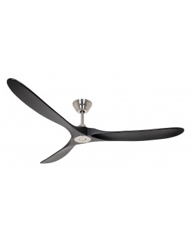 Ventilador de techo CasaFan 318023 ECO GENUINO 180cm motor cromo cepillado/aspas negro
