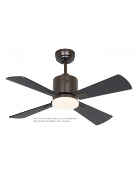 Ventilador de techo CasaFan 9490011 ECO NEO III 92cm motor bronce / aspas reversibles negro con luz