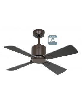 Ventilador de techo CasaFan 9490411 ECO NEO III 92cm motor bronce / aspas reversibles wengué y plata 0-10V