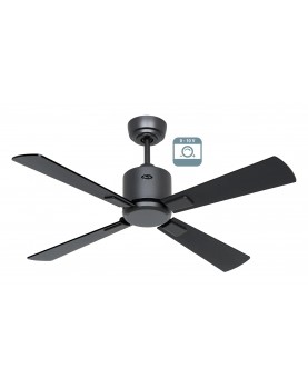 Ventilador de techo CasaFan 9521011 ECO NEO III 103cm motor gris basalto / aspas reversibles negro y teca 0-10V