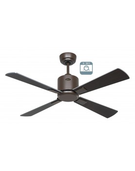 Ventilador de techo CasaFan 9491411 ECO NEO III 103cm motor bronce / aspas wengué y plata 0-10V