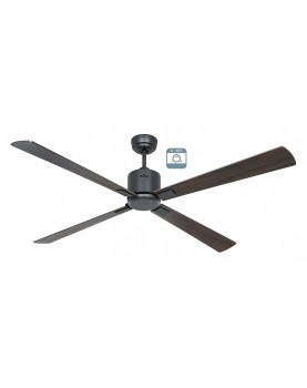 Ventilador de techo CasaFan ECO NEO III 152 BG-NB/KI 0 - 10 V motor gris basalto/aspas reversibles nogal y cereza