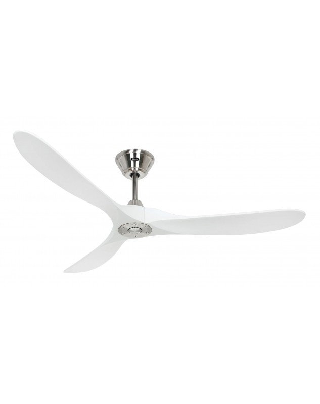 Ventilador de techo CasaFan ECO GENUINO 152 BN-MW cromo cepillado/aspas blanco