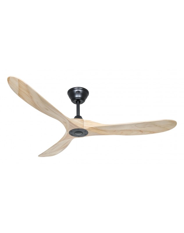 Ventilador de techo CasaFan ECO GENUINO 152 MS-NT negro mate/madera maciza natural