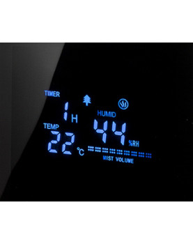 Humidificador de aire con ionizador Clean Air Optima CA-605 display informativo completo