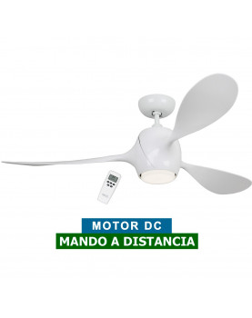 Ventilador de techo con luz LED Eco Fiore blanco