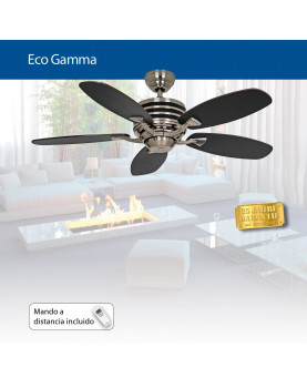 ventilador de techo con luz y mando a distancia Eco Gamma de bajo consumo