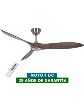 Ventilador de techo CasaFan 313220 Eco Airscrew madera maciza color gris envejecido