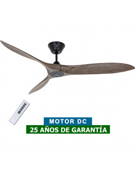 Ventilador de techo CasaFan 313220 Eco Airscrew madera maciza color gris envejecido