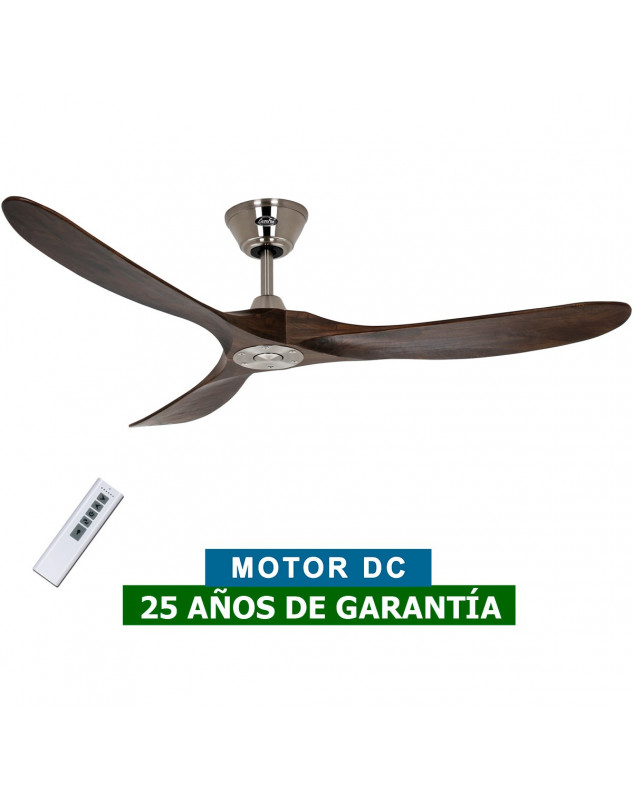 Ventilador de techo CasaFan 315215 Eco Genuino madera maciza color nogal con mando a distancia