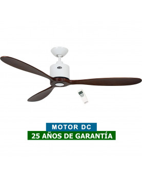 Ventilador de techo CasaFan 313249 Aeroplan Eco aspas Nogal motor blanco
