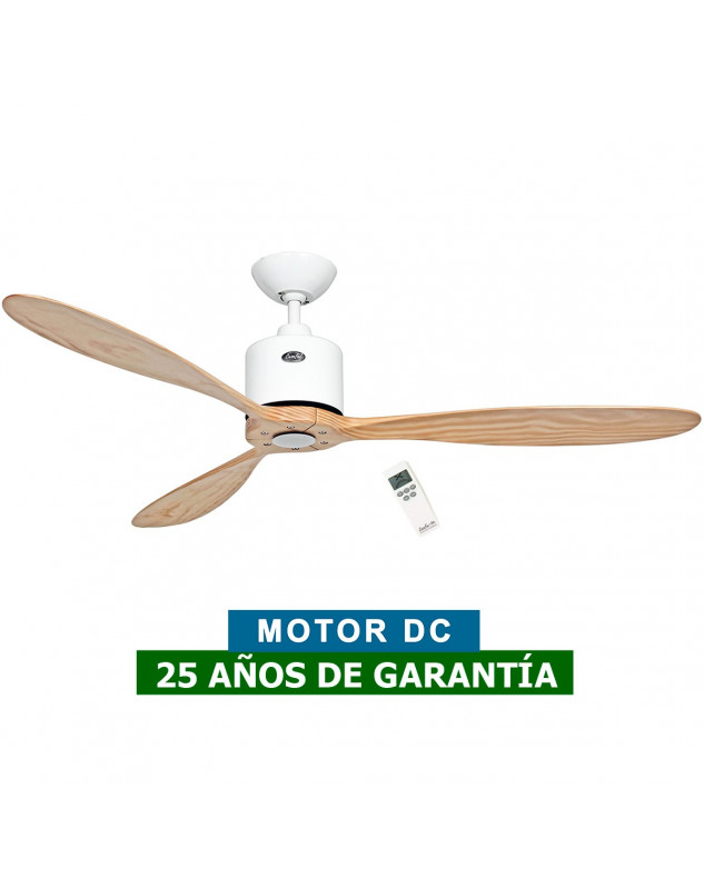Aeroplan Eco BN We Ala Madera Blanco Ventilador de techo