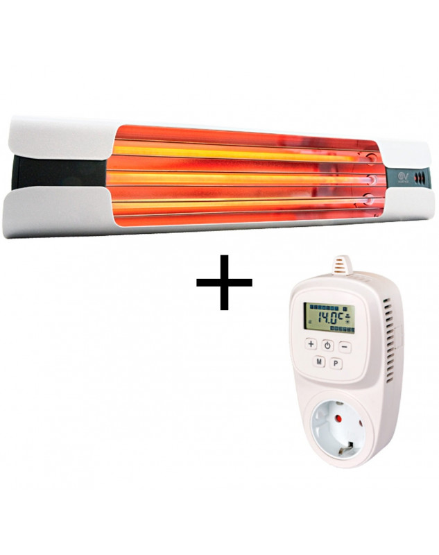 Calefactor por infrarrojo 9005 XTS16 con termostato con cumplimiento de la normativa
