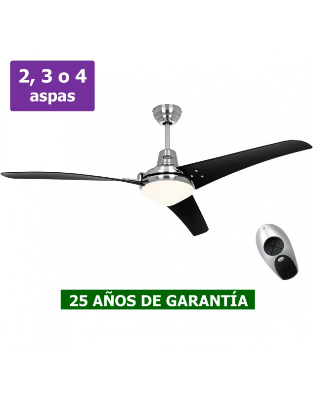 ventilador de 3 aspas con garantía y mando a distancia