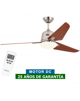 Ventilador de techo con luz CasaFan 513251 ECO AVIATOS 132 DC cereza / cromo satinado