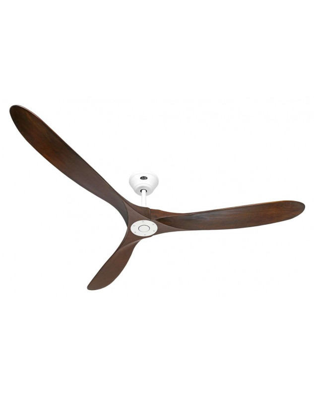Ventilador de techo 318019 color nuez con motor blanco