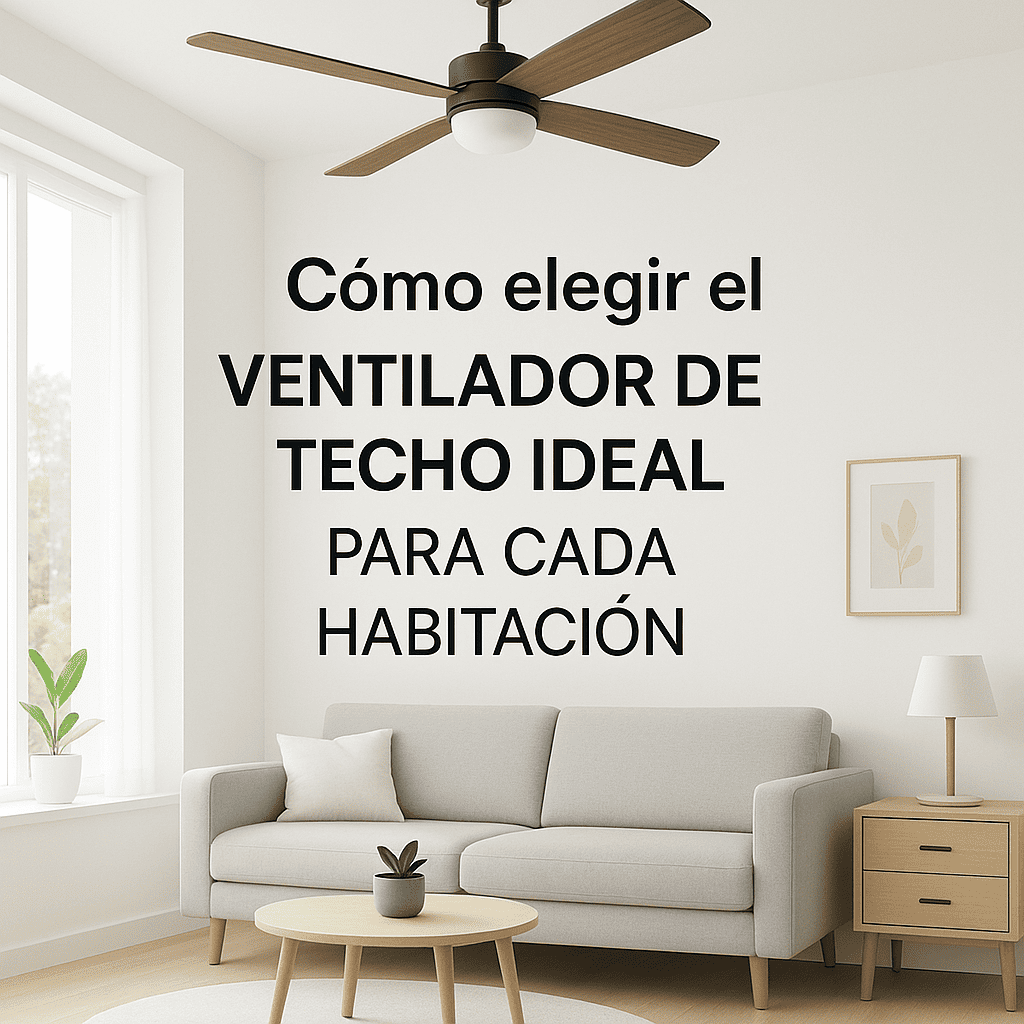 como elegir un ventilador de techo