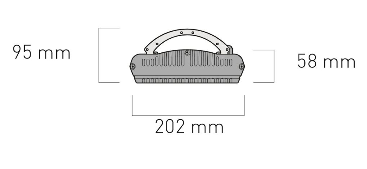 Dimensiones del calefactor para exteriores CasaFan 9815
